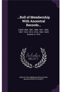 ...Roll of Membership With Ancestral Records...