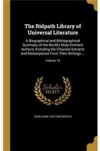 The Ridpath Library of Universal Literature