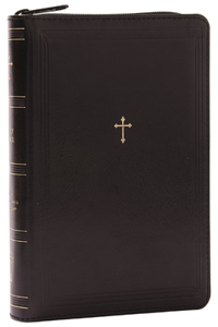 NKJV Compact Paragraph-Style Bible W/ 43,000 Cross References, Black Leathersoft with Zipper, Red Letter, Comfort Print: Holy Bible, New King James Version