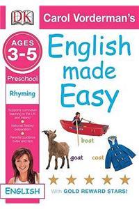 English Made Easy Rhyming: Preschool Ages 3-5