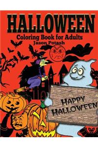Halloween Coloring Book For Adults