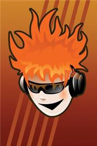 Flame-Head Punk Rocker Notebook