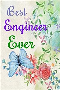 Best Engineer Ever: Dot Grid Journal Professionally Designed (Watercolor Painting), Work Book, Planner, Diary