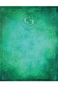 Monogram Pisces Blank Sketchbook