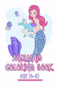 Mermaid Coloring Book Ages 4-8: coloring gift for girls