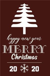 Happy New Year Merry Christmas 2020 Notebook