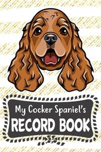 My Cocker Spaniel's Record Book