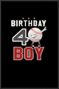 4 year old dabbing Baseball player birthday