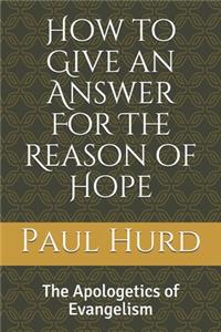 How to Give an Answer For The Reason of Hope