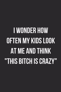 I Wonder How Often My Kids Look At Me And Think That Bitch Is Crazy