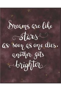 Dreams Are Like Stars as Soon as One Dies, Another Gets Brighter