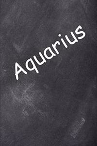 2020 Weekly Planner Aquarius Zodiac Horoscope Chalkboard 134 Pages