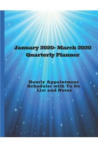 January 2020- March 2020 Quarterly Planner