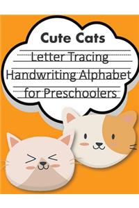 Letter Tracing Book Handwriting Alphabet for Preschoolers Cute Cats