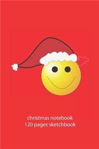 christmas notebook 120 pages sketchbook