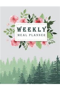 Weekly Meal Planner: Weekly Meal Planner and Grocery List, Food Planners, Family Meal Planning Notebook 120 Pages Large 8.5" x 11"