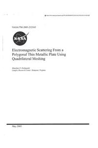 Electromagnetic Scattering from a Polygonal Thin Metallic Plate Using Quadrilateral Meshing