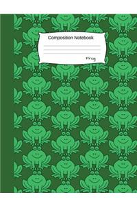 Composition Notebook Frog