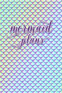 2019 Weekly Planner Mermaid Plans 134 Pages