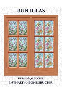 Detail-Malbücher (Buntglas)