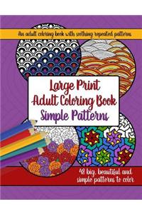 Large Print Adult Coloring Book