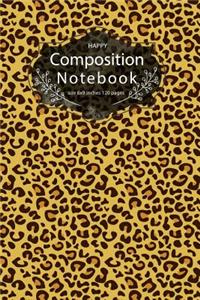Happy Composition Notebook Size 6x9 Inches 120 Pages