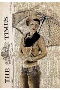 Winter Notebook 400 blank pages 7x10 glossy softcover