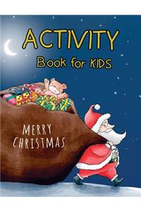 Merry Christmas Activity Book For Kids