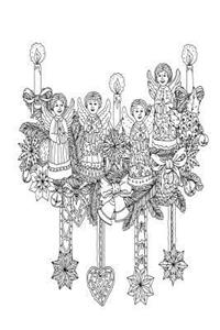 Color My Cover Christmas Journal - Angel Wreath