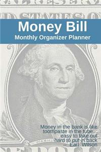 Money Bill Monthly Organizer Planner