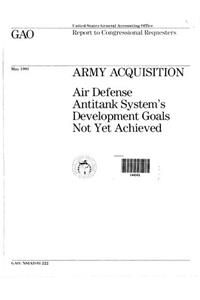 Army Acquisition: Air Defense Antitank Systems Development Goals Not Yet Achieved
