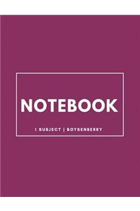Notebook 1 Subject