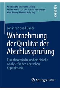 Wahrnehmung Der Qualität Der Abschlussprüfung