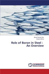 Role of Boron in Steel