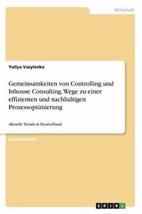 Gemeinsamkeiten von Controlling und Inhouse Consulting. Wege zu einer effizienten und nachhaltigen Prozessoptimierung