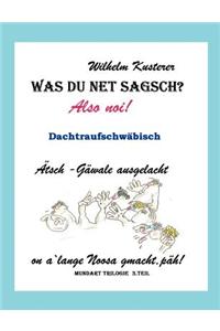 Was Du Net Sagsch?
