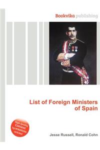 List of Foreign Ministers of Spain