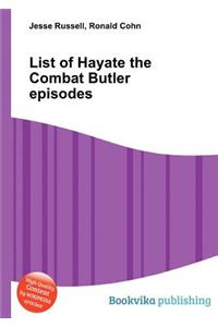 List of Hayate the Combat Butler Episodes