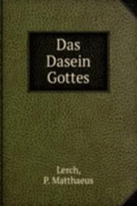 Das Dasein Gottes