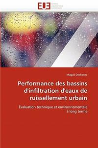 Performance Des Bassins d'Infiltration d'Eaux de Ruissellement Urbain