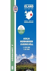 Island Serkort 07 Herdubreid - Askja 1 : 100 000