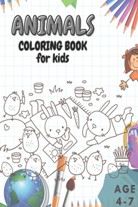 Animals coloring book for kids