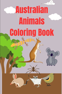 Australian Animals Coloring Book