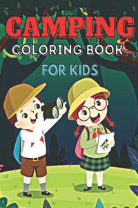 Camping Coloring Book For Kids