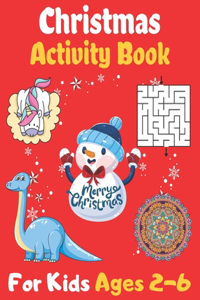 Christmas Activity Book For Kids Ages 2-6