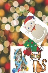 cat chritsmas coloring book