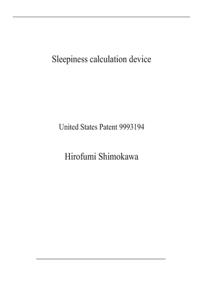 Sleepiness calculation device