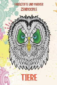 Zendoodle - Farbstifte und Marker - Tiere