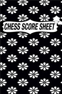 Chess Score Sheet