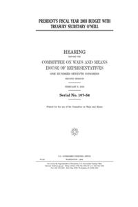 President's fiscal year 2003 budget with Treasury Secretary O'Neill